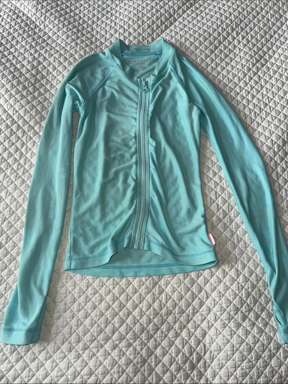 Seafolly Kids Swim Rashguard in Aqua